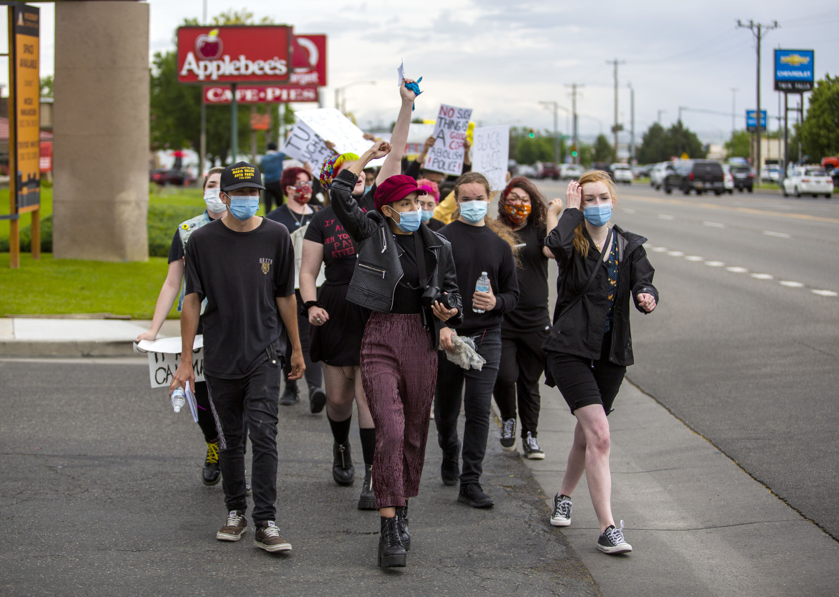 Citizens gather to protest police brutality